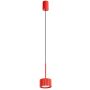 Lampa wisząca 1x10 W czerwona SL2689 Sollux Lighting Aura zdj.1