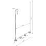 Lampa wisząca 4x10 W niebieska SL2701 Sollux Lighting Aura zdj.2