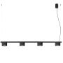 Lampa wisząca 4x10 W czarna SL2696 Sollux Lighting Aura zdj.1