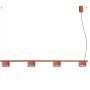 Lampa wisząca 4x10 W czerwona SL2699 Sollux Lighting Aura zdj.1