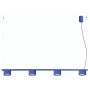 Lampa wisząca 4x10 W niebieska SL2701 Sollux Lighting Aura zdj.1