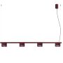 Lampa wisząca 4x10 W burgund SL2703 Sollux Lighting Aura zdj.1