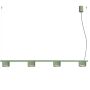 Lampa wisząca 4x10 W zielona SL2706 Sollux Lighting Aura zdj.1