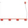 Lampa wisząca 4x10 W czerwona SL2708 Sollux Lighting Aura zdj.1
