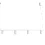 Lampa wisząca 4x10 W biała SL2711 Sollux Lighting Karbon zdj.1