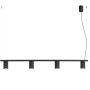 Lampa wisząca 4x10 W czarna SL2712 Sollux Lighting Karbon zdj.1