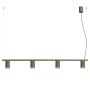 Lampa wisząca 4x10 W zielona SL2714 Sollux Lighting Karbon zdj.1