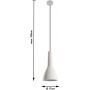 Lampa wisząca 1x60 W szary/popielaty SL0280 Sollux Lighting Empoli zdj.2