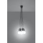 Lampa wisząca 5x60 W szary/popielaty SL0577 Sollux Lighting Diego zdj.7