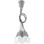 Lampa wisząca 5x60 W szary/popielaty SL0577 Sollux Lighting Diego zdj.1