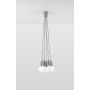 Lampa wisząca 5x60 W szary/popielaty SL0577 Sollux Lighting Diego zdj.6