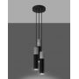 Lampa wisząca 3x12 W czarna SL1081 Sollux Lighting Borgio zdj.4