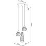 Lampa wisząca 3x15 W czarna SL1166 Sollux Lighting Suba zdj.2