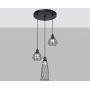 Lampa wisząca 3x15 W czarna SL1166 Sollux Lighting Suba zdj.3