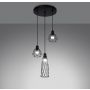 Lampa wisząca 3x15 W czarna SL1166 Sollux Lighting Suba zdj.4