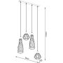 Lampa wisząca 4x15 W czarna SL1167 Sollux Lighting Suba zdj.2