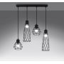 Lampa wisząca 4x15 W czarna SL1167 Sollux Lighting Suba zdj.4