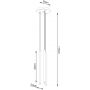 Lampa wisząca 3x8 W czarna SL1172 Sollux Lighting Pastelo zdj.2