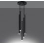 Lampa wisząca 5x8 W czarna SL1176 Sollux Lighting Pastelo zdj.4