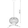 Lampa wisząca 1x15 W czarna SL1185 Sollux Lighting Tsuno zdj.2