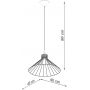 Lampa wisząca 1x15 W czarna SL1186 Sollux Lighting Eda zdj.2