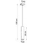 Lampa wisząca 1x10 W czarna SL1204 Sollux Lighting Lagos zdj.2