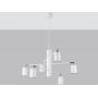 Lampa wisząca 6x10 W biała SL1206 Sollux Lighting Lemmi zdj.3