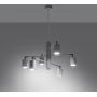 Lampa wisząca 6x10 W biała SL1206 Sollux Lighting Lemmi zdj.4