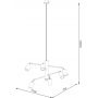 Lampa wisząca 6x10 W czarna SL1207 Sollux Lighting Lemmi zdj.2