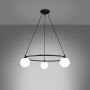 Lampa wisząca 3x8 W czarna SL1213 Sollux Lighting Yoli zdj.4