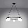 Lampa wisząca 5x8 W czarna SL1214 Sollux Lighting Yoli zdj.4