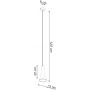 Lampa wisząca 1x12 W czarna SL1223 Sollux Lighting Rea zdj.2