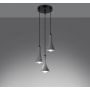 Lampa wisząca 3x15 W czarna SL1226 Sollux Lighting Rea zdj.4