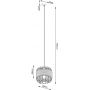 Lampa wisząca 1x15 W czarna SL1252 Sollux Lighting Fost zdj.2