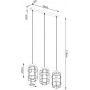 Lampa wisząca 3x15 W czarna SL1264 Sollux Lighting Gotto zdj.2