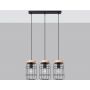 Lampa wisząca 3x15 W czarna SL1264 Sollux Lighting Gotto zdj.3