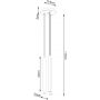 Lampa wisząca 3x8 W czarna SL1268 Sollux Lighting Pastelo zdj.2