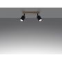 Lampa podsufitowa 2x10 W czarna SL1291 Sollux Lighting Verdo zdj.4