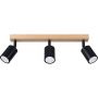 Lampa podsufitowa 3x10 W czarna SL1293 Sollux Lighting Verdo zdj.1