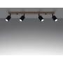 Lampa podsufitowa 4x10 W czarna SL1294 Sollux Lighting Verdo zdj.4