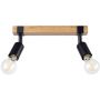 Lampa podsufitowa 2x15 W czarna SL1296 Sollux Lighting Zuca zdj.1