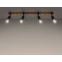 Lampa podsufitowa 4x15 W czarna SL1298 Sollux Lighting Zuca zdj.3