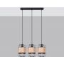 Lampa wisząca 3x15 W czarna SL1301 Sollux Lighting Gizur zdj.3