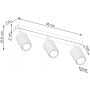 Lampa podsufitowa 3x10 W biała SL1543 Sollux Lighting Karbon zdj.2