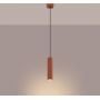 Lampa wisząca 1x10 W czerwona SL1630 Sollux Lighting Karbon zdj.4