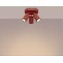 Lampa podsufitowa 3x10 W czerwona SL1639 Sollux Lighting Karbon zdj.4