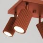 Lampa podsufitowa 4x10 W czerwona SL1640 Sollux Lighting Karbon zdj.6