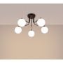 Lampa podsufitowa 5x8 W biała-czarna SL1663 Sollux Lighting Astral zdj.4