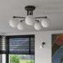 Lampa podsufitowa 5x8 W biała-czarna SL1663 Sollux Lighting Astral zdj.11