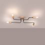 Lampa podsufitowa 4x15 W czarna-drewno SL1669 Sollux Lighting Timbo zdj.4